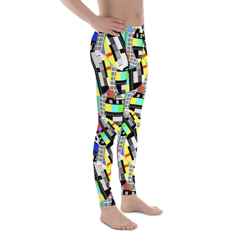 TV No Signal Men's Leggings