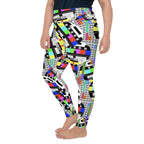 TV No Signal Plus Size Leggings