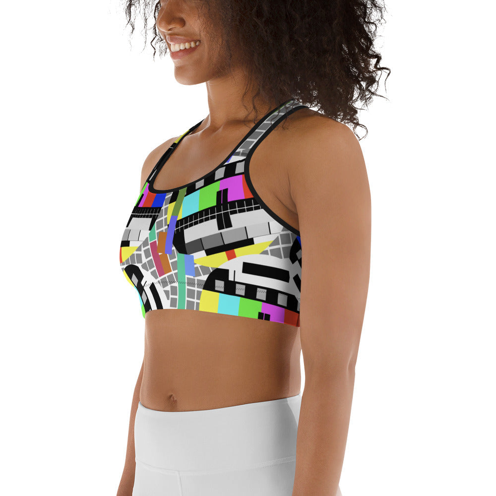 TV No Signal Sports Bra