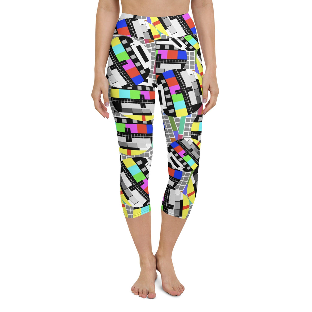 TV No Signal Yoga Capris