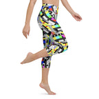 TV No Signal Yoga Capris