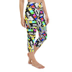 TV No Signal Yoga Capris