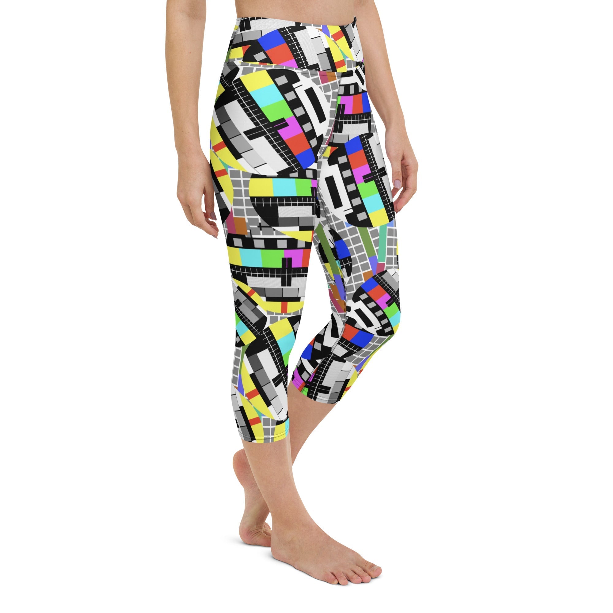 TV No Signal Yoga Capris