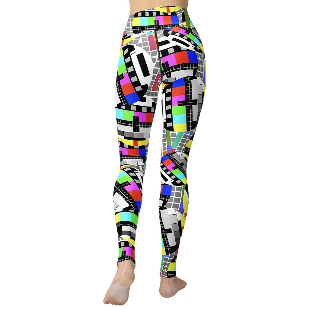 TV No Signal Yoga Leggings