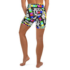 TV No Signal Yoga Shorts