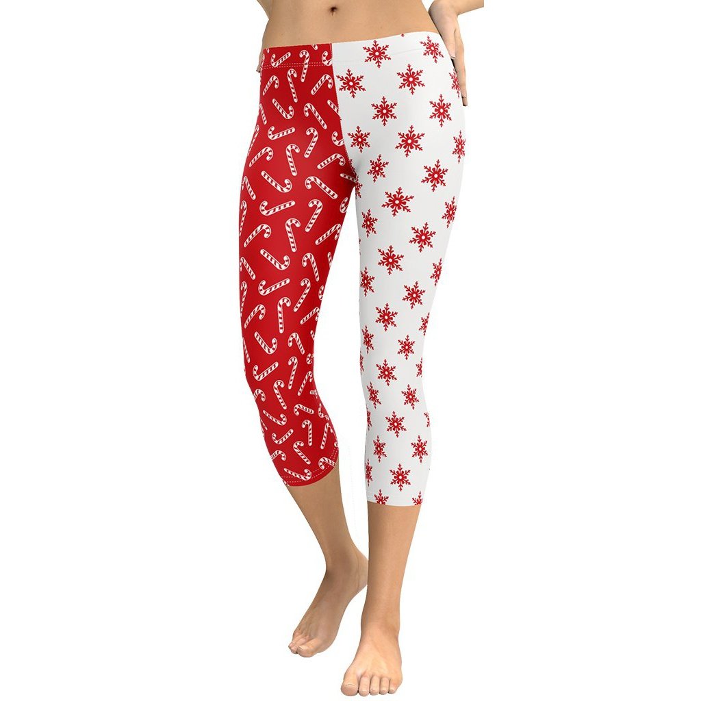 Two Patterned Christmas Capris