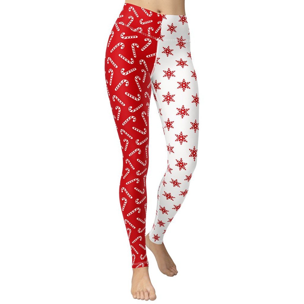 Two Patterned Christmas Yoga Leggings
