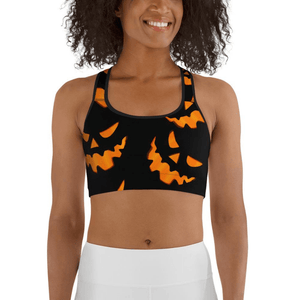 Two Patterned Halloween Sports Bra