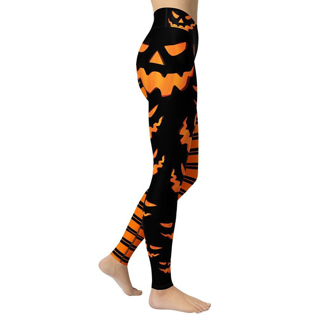 Two Patterned Halloween Yoga Leggings