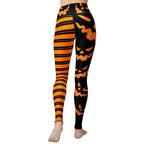 Two Patterned Halloween Yoga Leggings