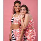 Two-Patterned Valentine's Day Leggings