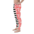 Two-Patterned Valentine's Day Men's Leggings