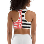 Two-Patterned Valentine's Day Sports Bra