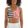 Two-Patterned Valentine's Day Sports Bra