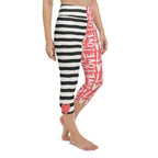 Two-Patterned Valentine's Day Yoga Capris