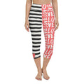 Two-Patterned Valentine's Day Yoga Capris