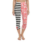 Two-Patterned Valentine's Day Yoga Capris