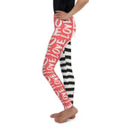 Two-Patterned Valentine's Day Youth Leggings