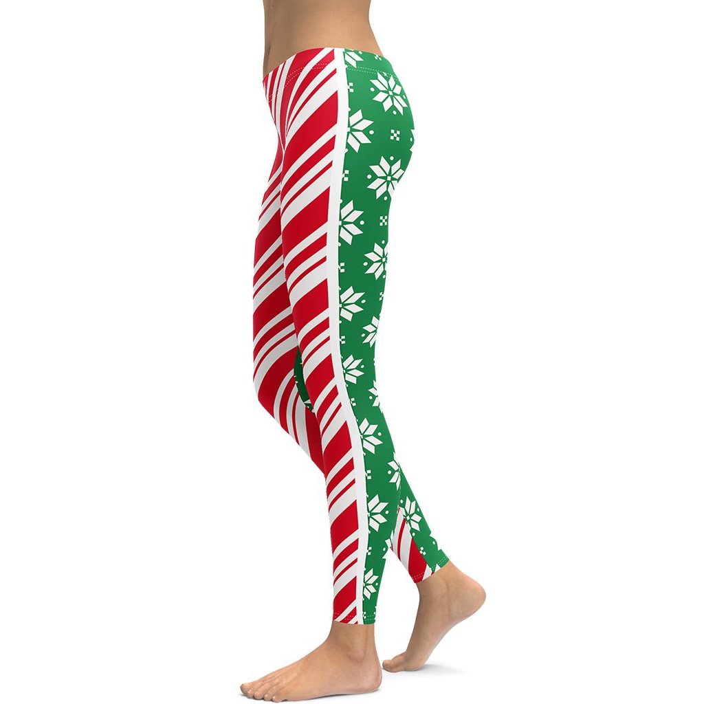 Two-Side Pattern Christmas Leggings