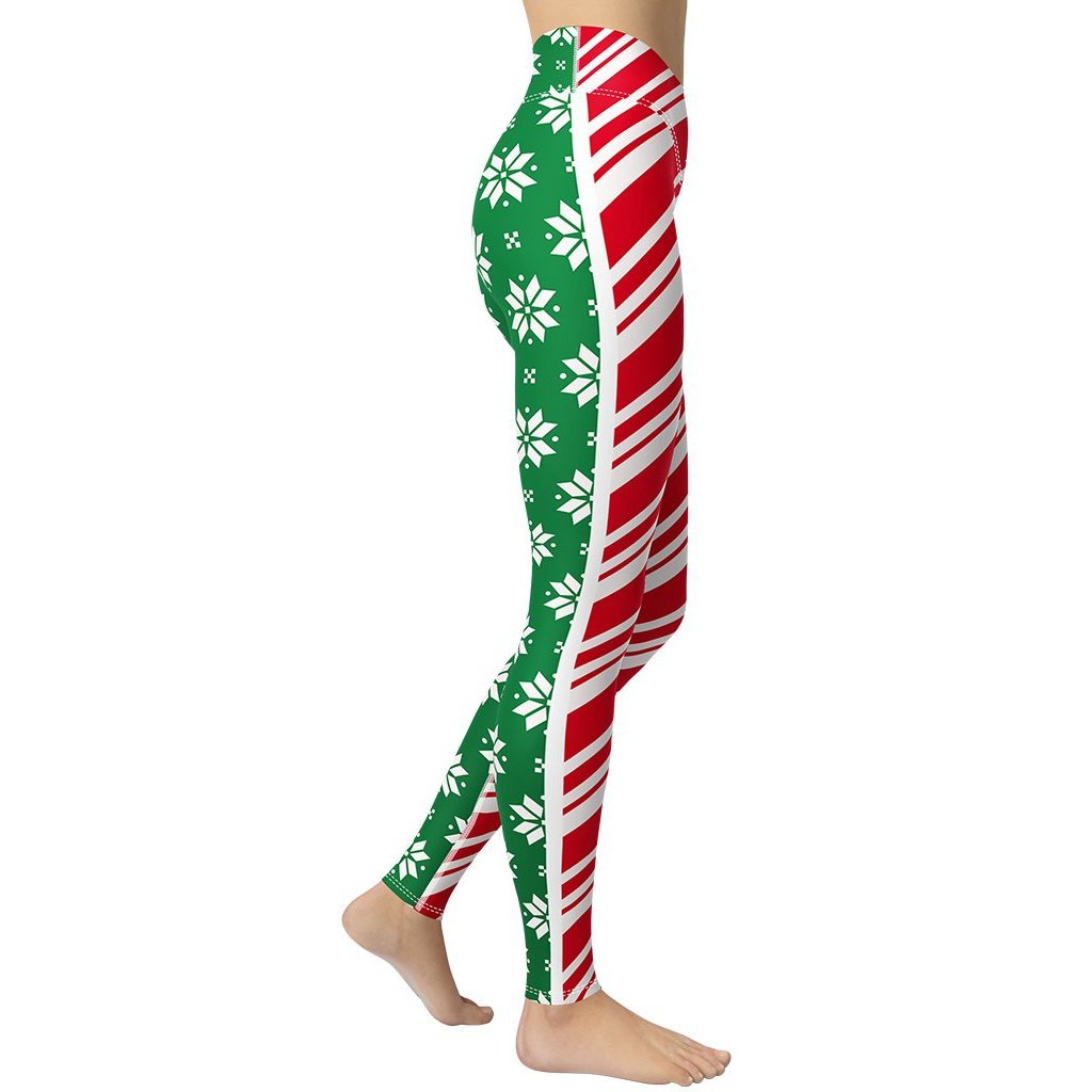 Two-Side Pattern Christmas Yoga Leggings