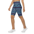 Ugly Christmas Biker Shorts