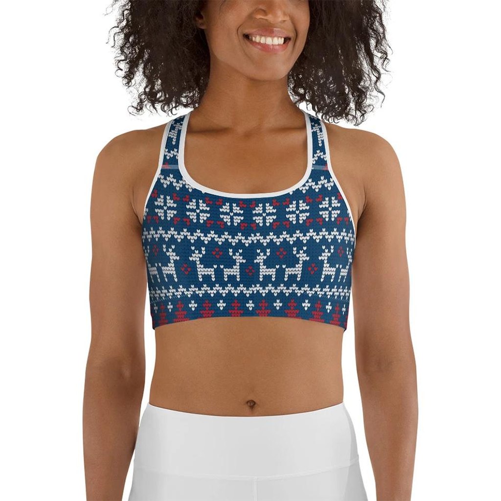Ugly Christmas Sports Bra