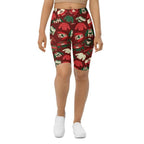 Ugly Christmas Sweater Pattern Biker Shorts