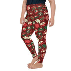 Ugly Christmas Sweater Pattern Plus Size Leggings