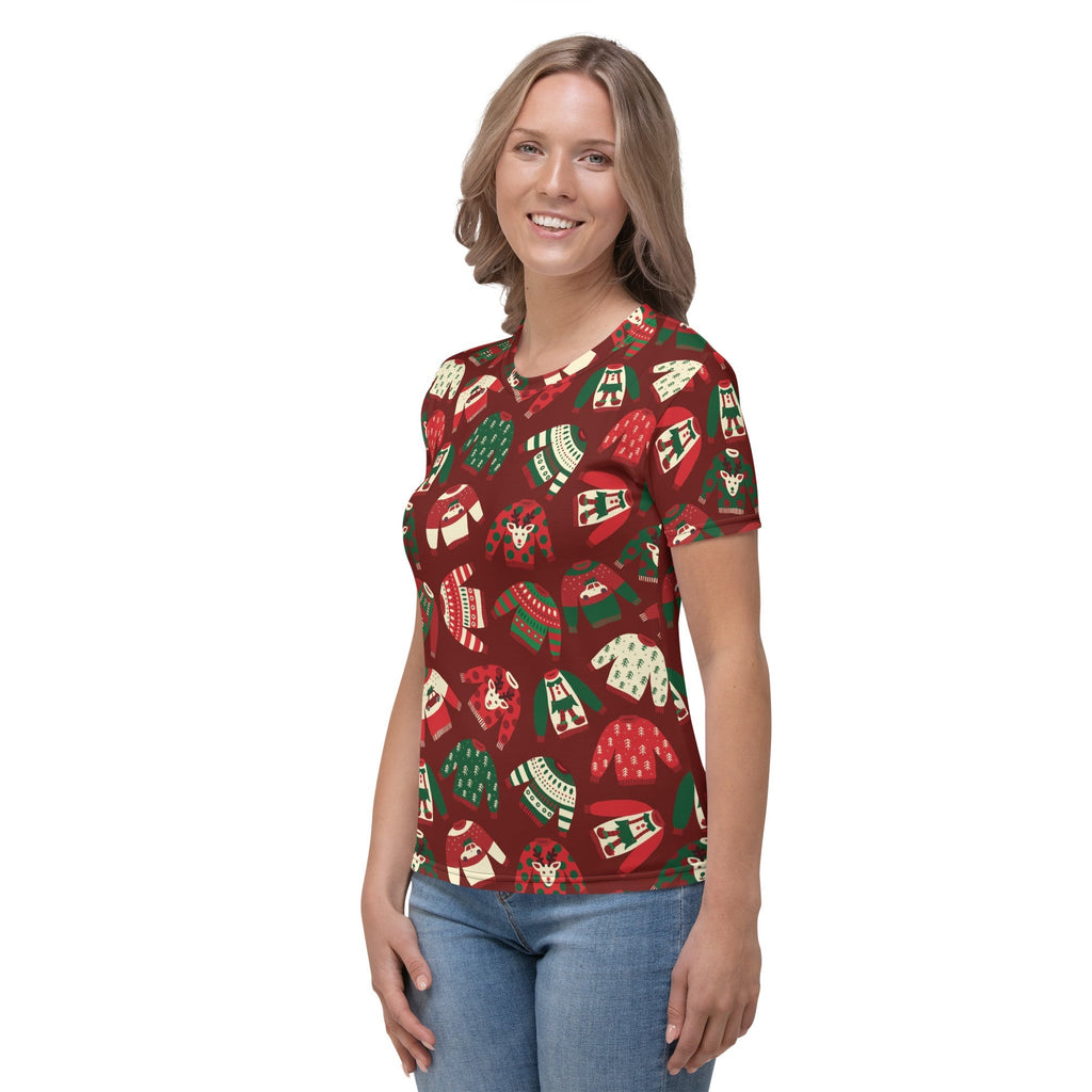 Ugly Christmas Sweater Pattern T-shirt