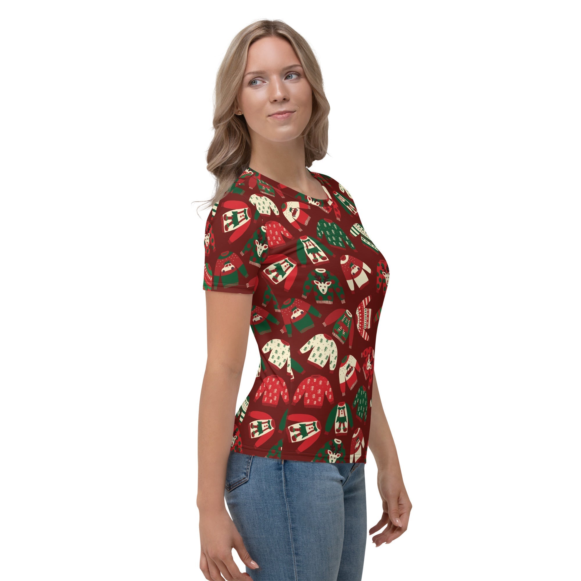 Ugly Christmas Sweater Pattern T-shirt