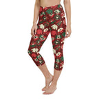 Ugly Christmas Sweater Pattern Yoga Capris