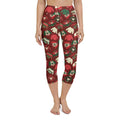 Ugly Christmas Sweater Pattern Yoga Capris