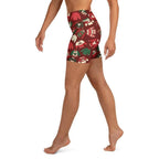 Ugly Christmas Sweater Pattern Yoga Shorts
