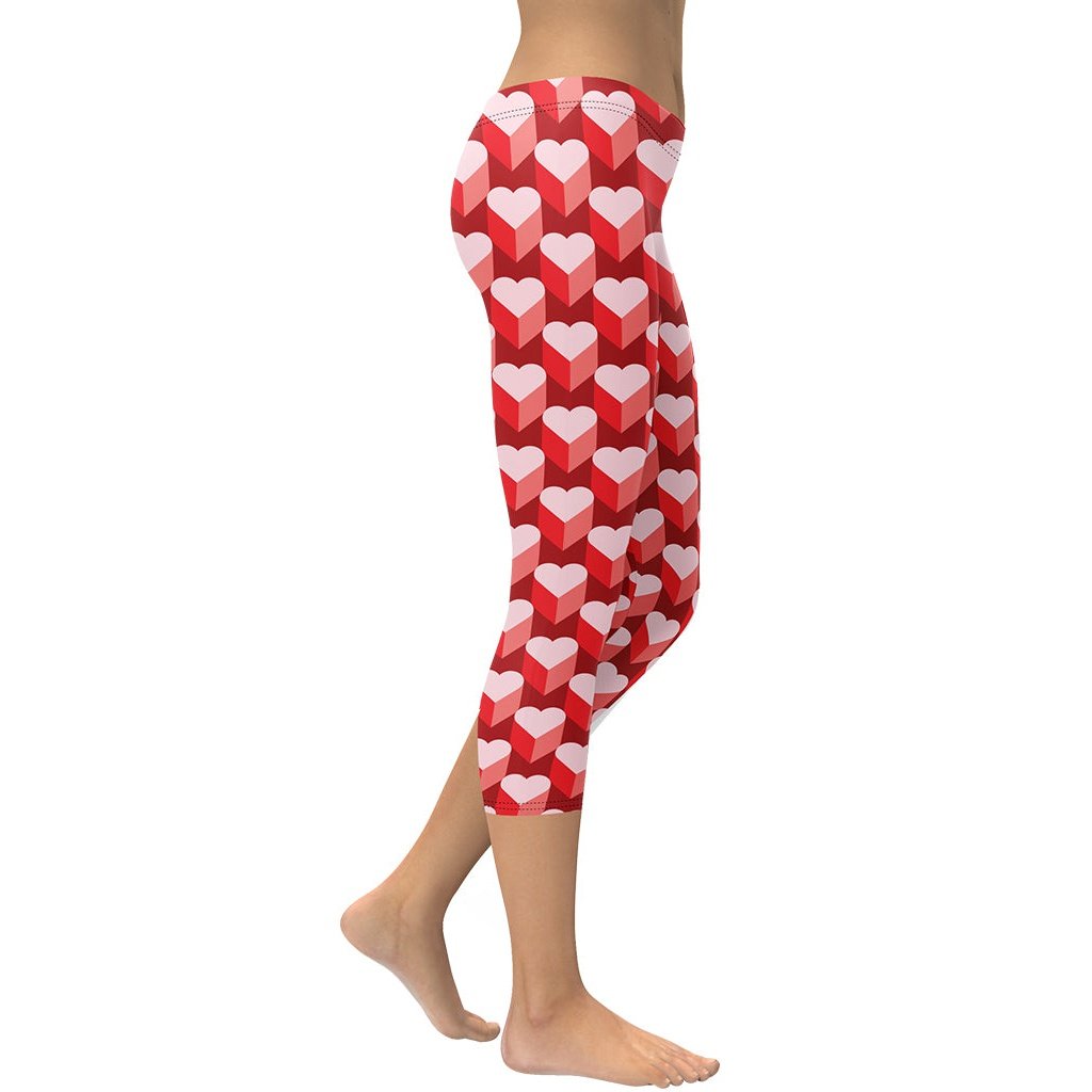 Valentine's Day Heart Capris
