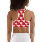 Valentine's Day Heart Sports Bra