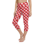 Valentine's Day Heart Yoga Capris