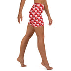 Valentine's Day Heart Yoga Shorts