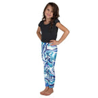 Vibrant Blue Marble Kid's Leggings