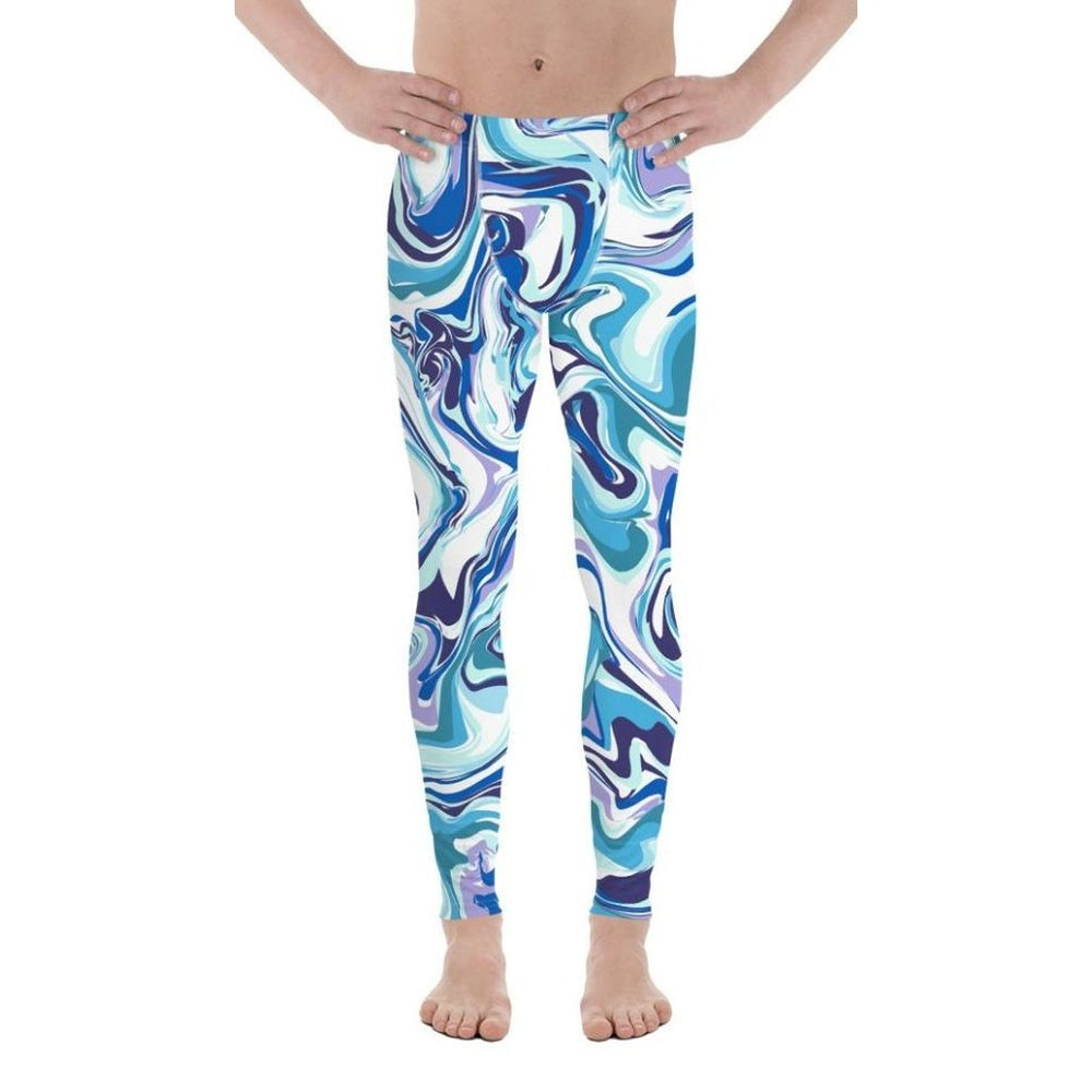 Neon Color Marble Men's Leggings main image 1