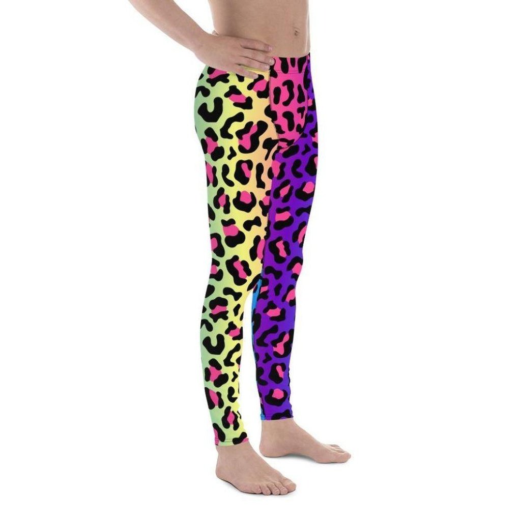 Vibrant Leopard Pint Men's Leggings