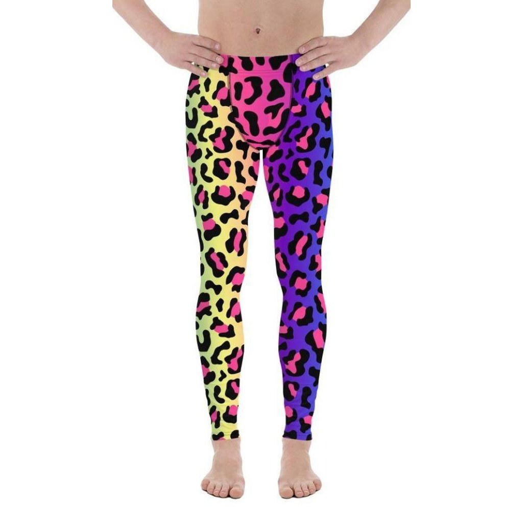 Vibrant Leopard Pint Men's Leggings