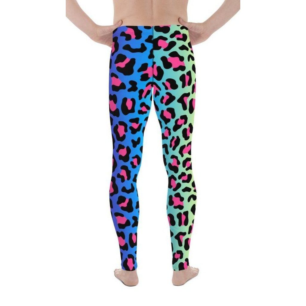 Vibrant Leopard Pint Men's Leggings