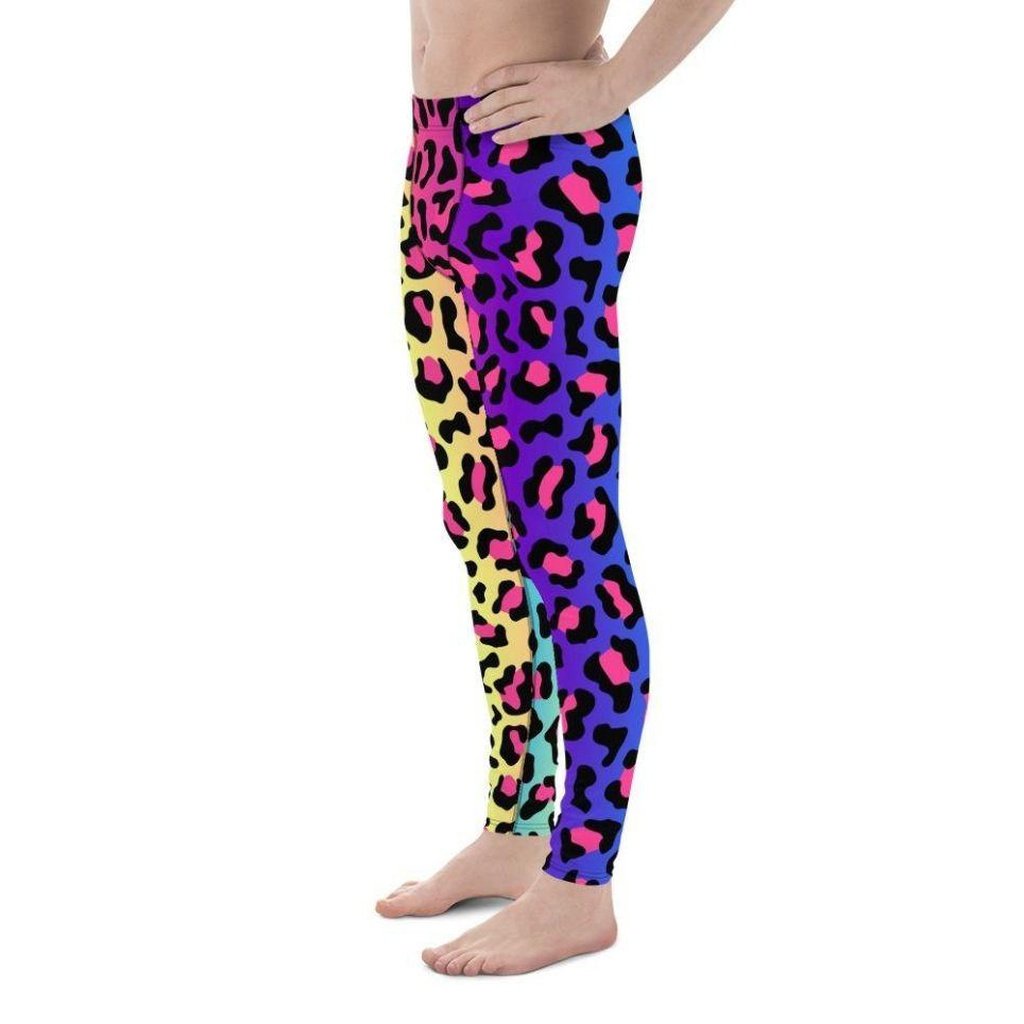 Vibrant Leopard Pint Men's Leggings