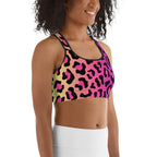 Vibrant Leopard Pint Sports Bra