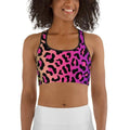 Vibrant Leopard Pint Sports Bra