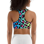Vibrant Leopard Pint Sports Bra