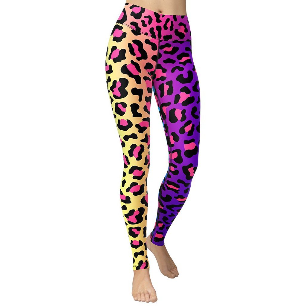 Vibrant Leopard Pint Yoga Leggings