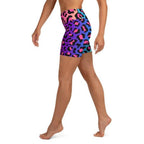 Vibrant Leopard Pint Yoga Shorts
