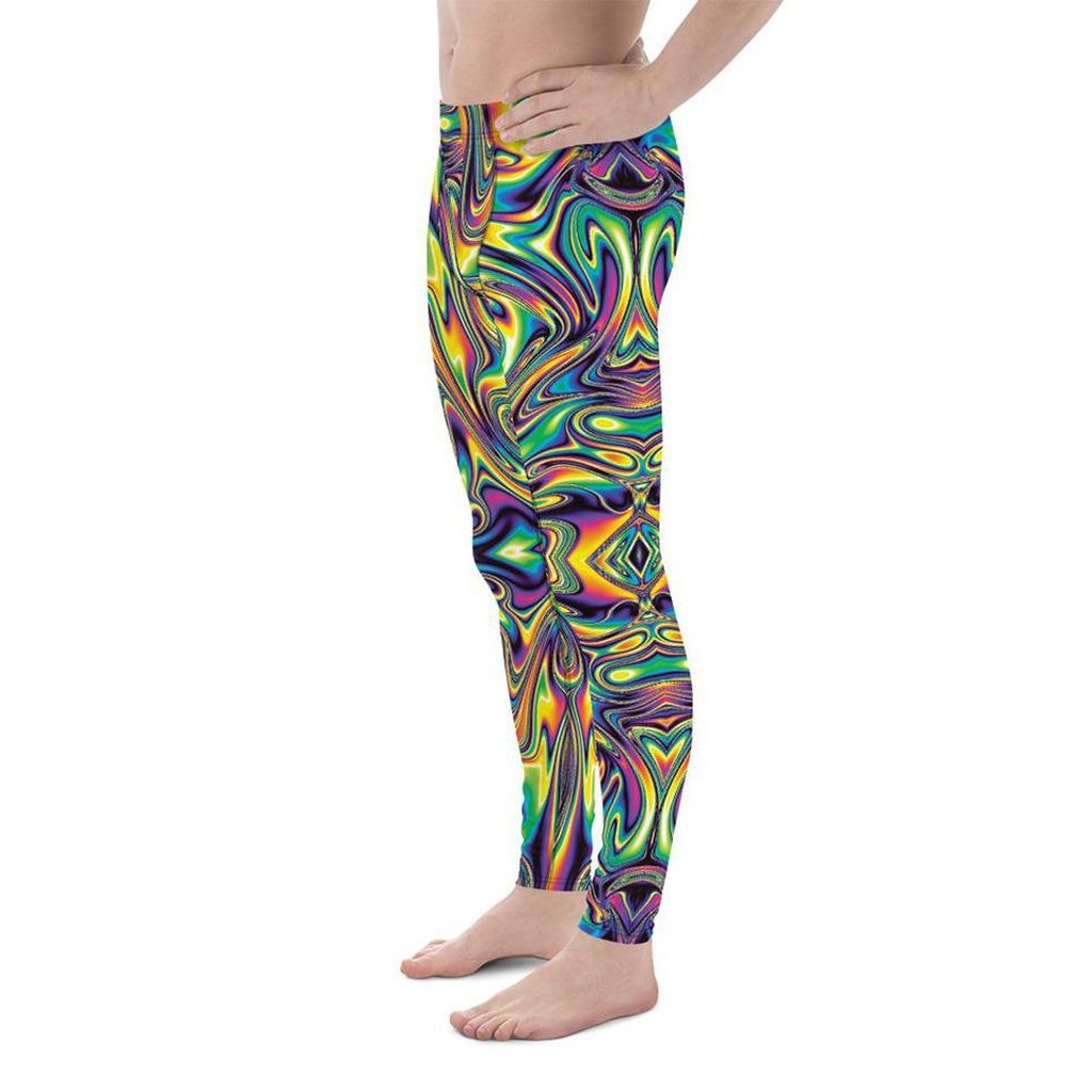 Vibrant Psychedelic Men's Leggings