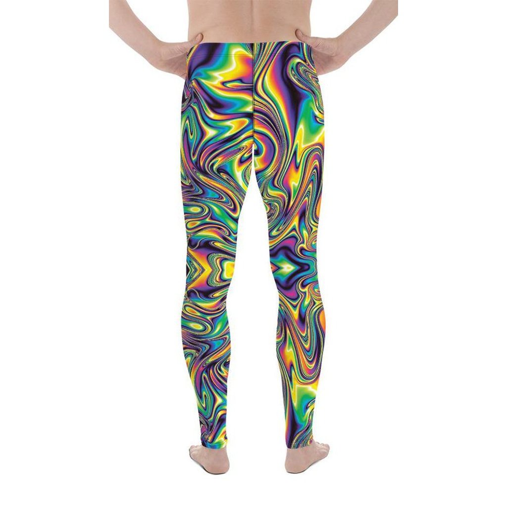 Vibrant Psychedelic Men's Leggings